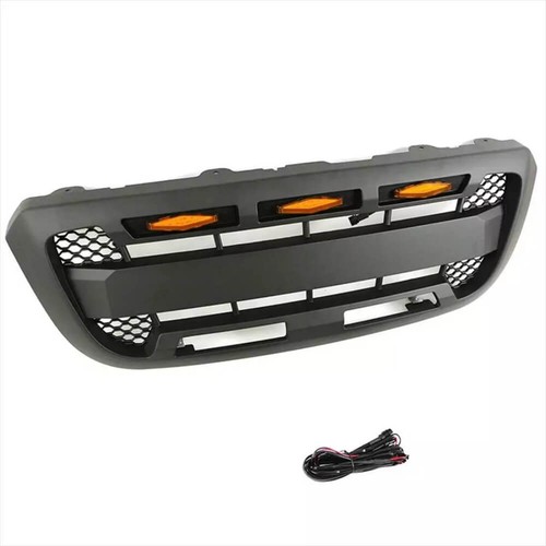 Front Grille Front Bumper Air Grill With 3 LED Lights For Ford Ranger 2004-2011 - Picture 4 of 8