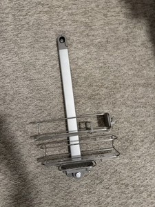 SimpleHuman Adjustable Shower Caddy, Stainless Steel Anodized Aluminum 3 shelves