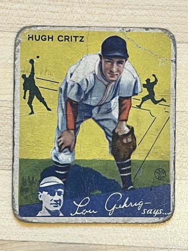 Hugh Critz #17 1934 Goudey card