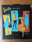 Vintage Mattel Barbie 1961 Doll Case Black Vinyl Original Storage Bag