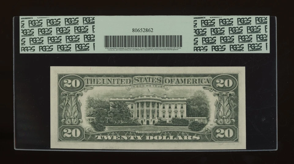 DBR 1981-A $20 FRN Dallas Gem Fr. 2074-K PCGS 65 PPQ Serial K74390104A - Image 2 of 2