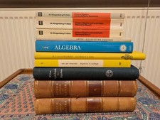 Algebra Lehrbücher: Weber, v.d. Waerden, Lan...
