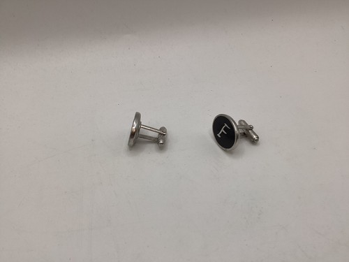 Cufflinks monogrammed F vintage - Bild 4 von 5