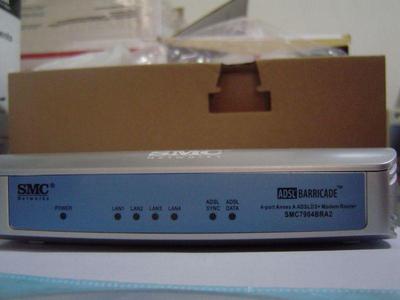 Smc Internet SMC ADSL Barricade Router Broadband SMC7904BRA2 *NEW* 4-port 752.8642 ...