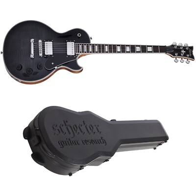 Schecter Solo-II Custom Trans Black Burst TBB Electric Guitar + Hard Case - New