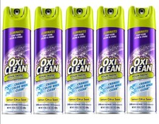 OxiClean Foam-Tastic Bathroom Cleaner, Citrus Scent, 19 oz Spray 5 Pack