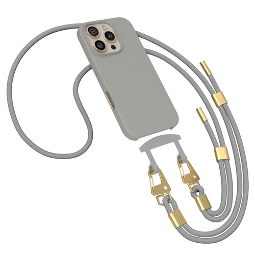 EAZY CASE Hülle mit Band für iPhone 16 Pro Handyhülle Kette Karabiner Silikon - Afbeelding 9 van 14