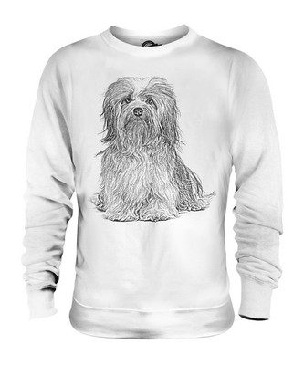 HAVANESE SKETCH UNISEX SWEATER PULLOVER SWEATSHIRT MENS WOMENS