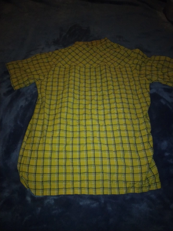 Boys Faded Glory Button Up Pocket Shirt Size L 14/16 - Image 2 of 2