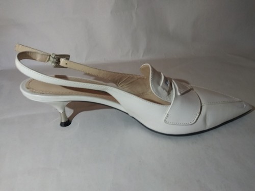 Prada vestiaire Collection Mary Jane Leather Hill Slingback Pumps Size 36 - Picture 4 of 11