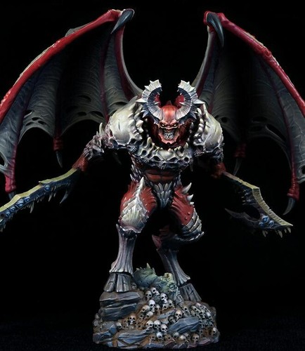 137 mm Lord of Slaughter MIT BASIS 137 MM antikes Harzmodell Miniaturharz - Bild 4 von 8