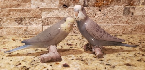 Parakeet Birds Jespersen Bing & Grondahl Royal Copenhagen Denmark #2210 & 2341