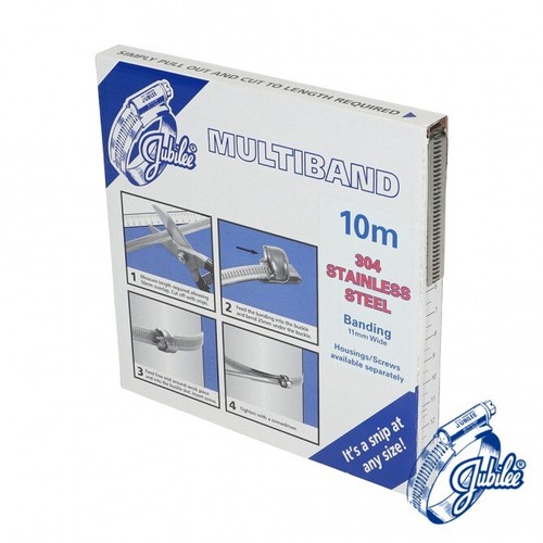 Jubilee® Klemme Multiband 11 mm 304 Grade Edelstahl Bandschelle - Bild 1 von 13