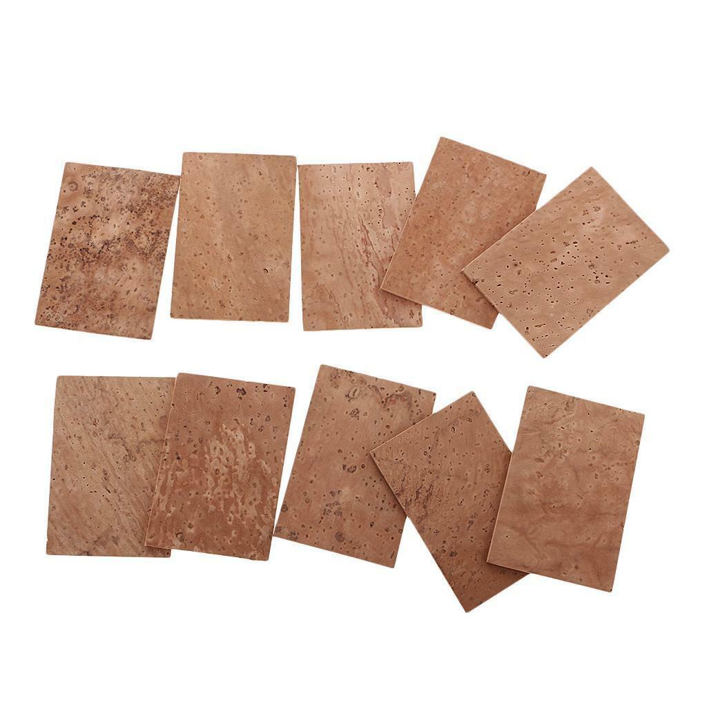 Set of 10 Pieces Saxophone Neck Cork Sheet for Soprano/Tenor/Alto Sax