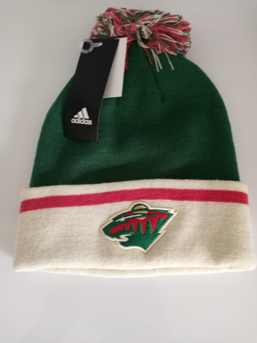 NHL Adidas Minnesota Wild Winter Knit Beanie Hat With  display picture 3