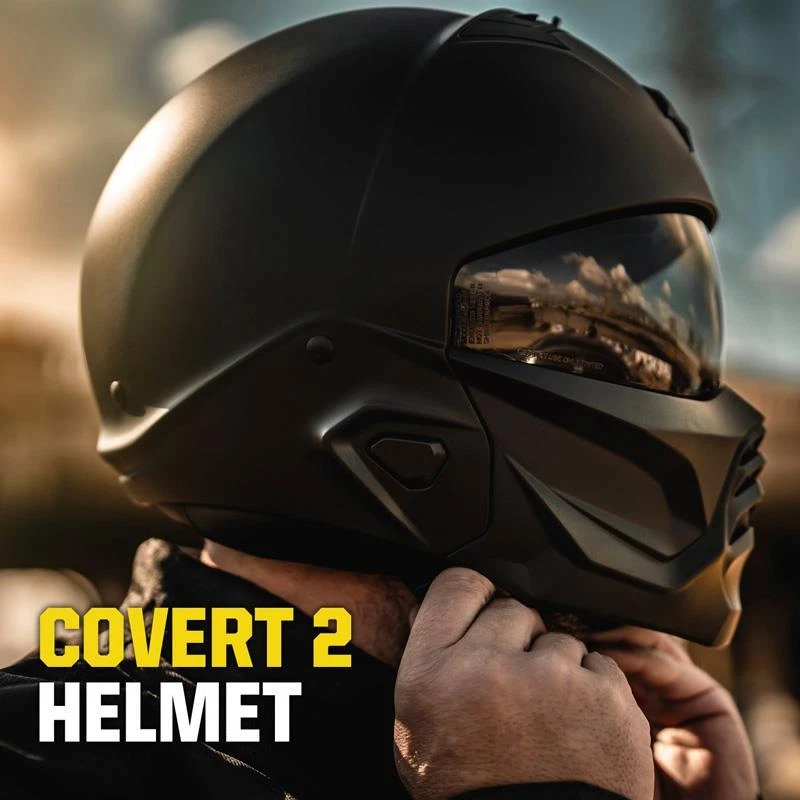 Casco de motocicleta convertible Scorpion EXO Covert 2 cara abierta completa DOT XS-3XL Foto 2 de 3