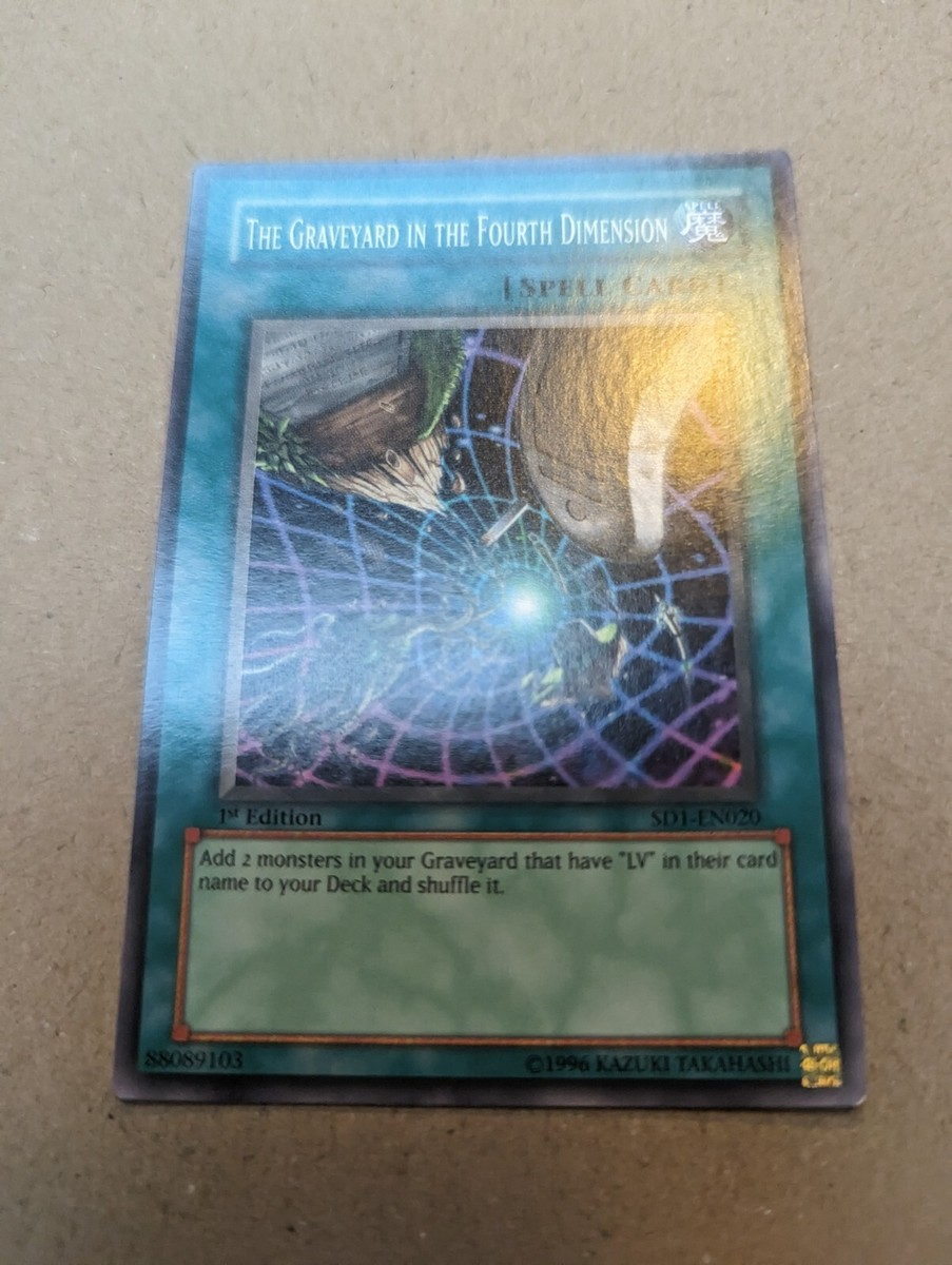 1996 Yugioh Yu-gi-oh card The Graveyard in the fourth 4th