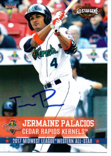 Jermaine Palacios 2017 Cedar Rapids Kernels Midwest All Star Game Signed Card - Picture 1 of 1