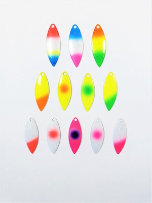 Spinner Blades McOmie's sz 3.5 UV Willow Blades 3 in a pk