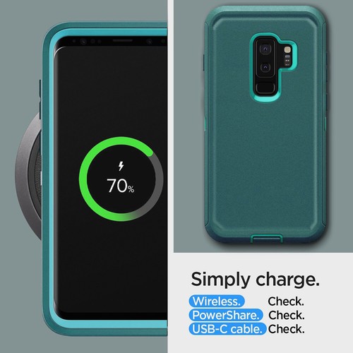 For Samsung S9/S9+ S9 Plus Heavy Duty Phone Case Cover Tempered Screen Protector - Picture 11 of 54