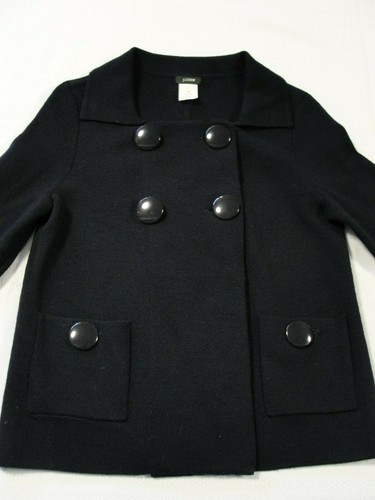 J. CREW Women's Vintage Black Wool Sweater, Size XS - Picture 7 of 12