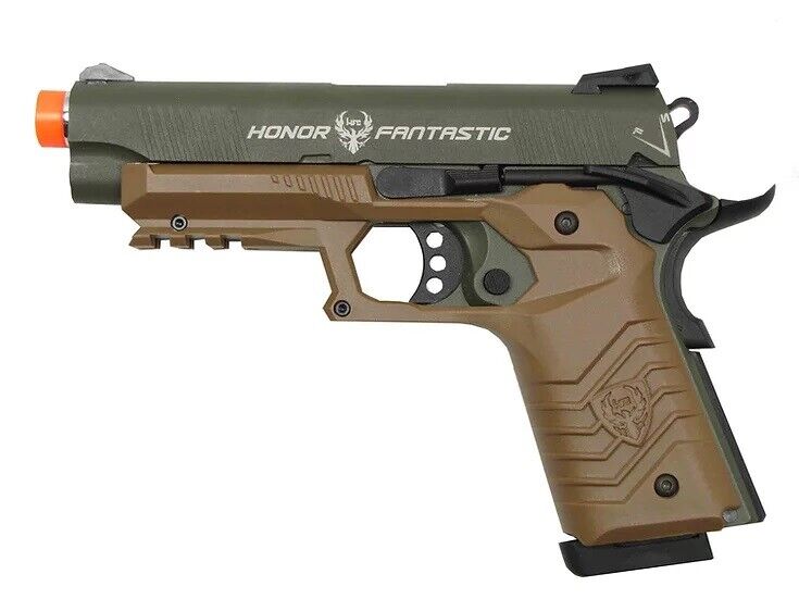 HFC Tactical 1911 Full Metal Gas Blowback Airsoft OD Green Pisto