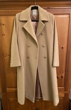 Fleurette Coat Womens Size 4 Loro Piana 100% Camel Hair Double Breasted