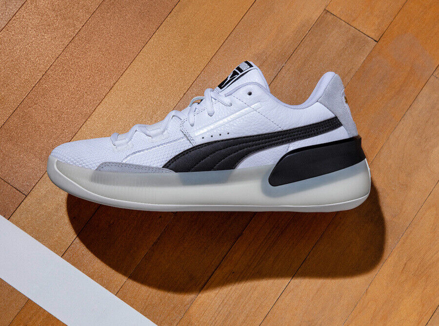 PUMA Clyde Hardwood White Black 193663-01 Men's 12 Basketball Shoes Kuzma  LAKERS | eBay