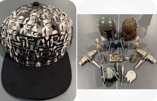 VTG Star Wars Lot With Boba Fett Cloud City Mask Micro Machines W SnapBack