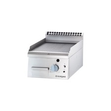 Gas Griddleplatte Tischger&auml;t 6,5kw gerillte Grillplatte 400x700x250mm