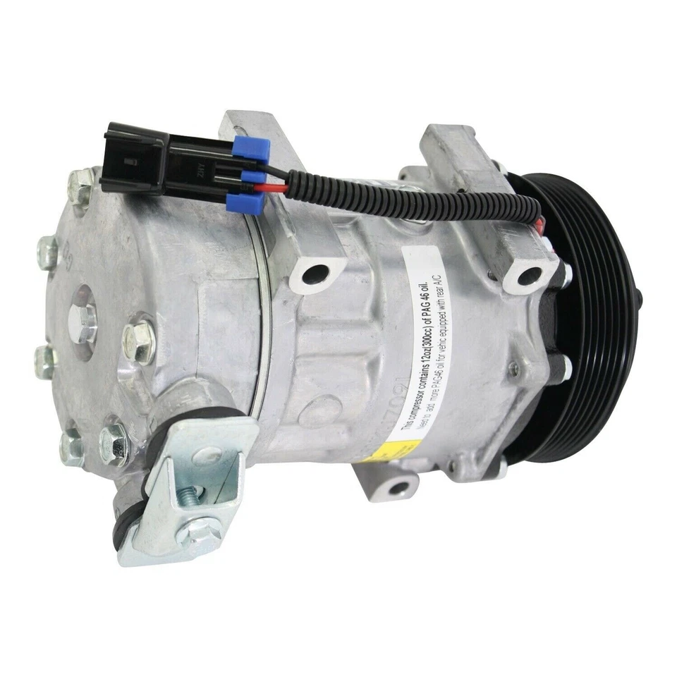 AC Compressor 4040 4792 4425 Sanden Type Kenworth T600 T800 W900 Truck Foto 2 de 3