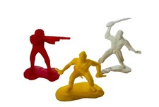 Plastic Toy Soldiers Military Militia vtg marx mpc pirates buccaneers vtg lot P7