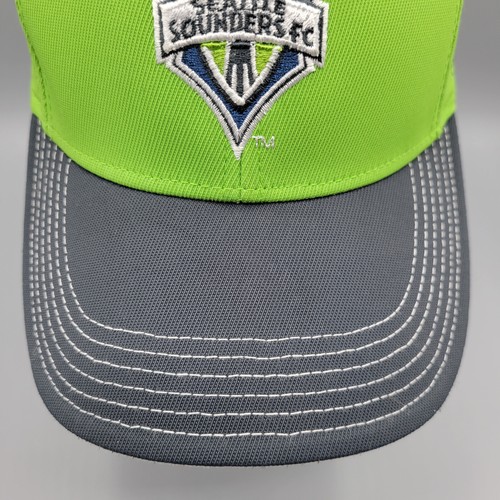 Seattle Sounders FC Hat Cap Fitted Youth Kids Green MLS Sports Give Us Your Full - Picture 3 of 15