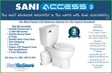 Saniflo SaniAccess 3 Round Kit, Factory Authorized Distributor, Free Shipping