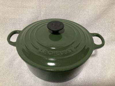 Le Creuset Cocotte Ronde 20cm Moss Green Discontinued Color No Box