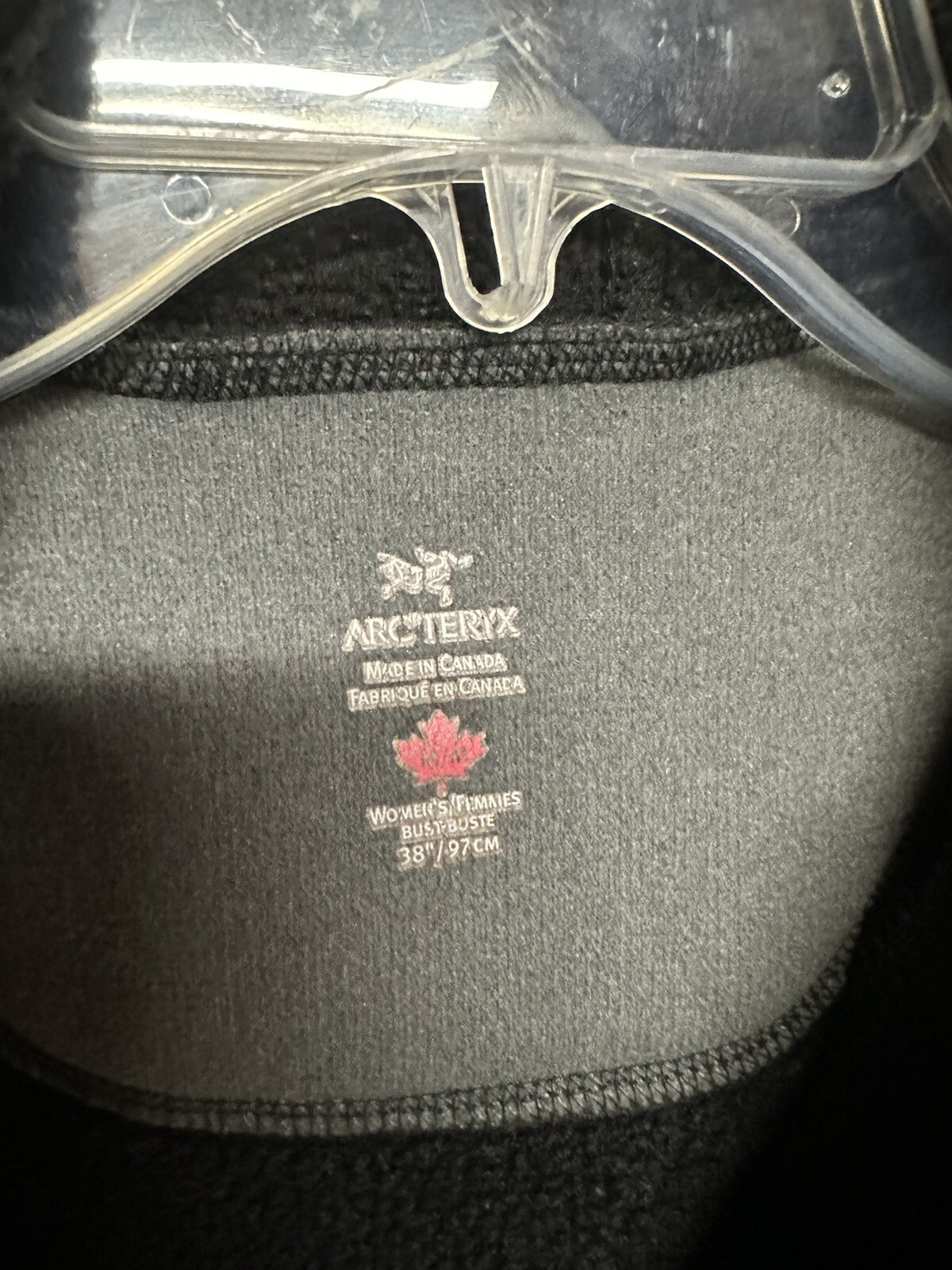 Arc'Teryx cardigan donna covert full zip maglione giacca taglia MEDIA VIOLA pile