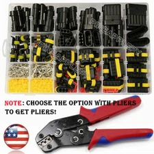 708/325 Automotive Electrical Wire Connector Seal Waterproof Plug Kit Pliers Set