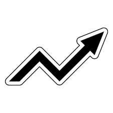 2X Stock Market Arrow Stickers Investing Investor 3 inch WallStreetBets Decal