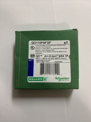 Square D QO115PAFGF Plug On 15 Amp Dual Function Circuit Breaker Brand New EBay