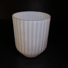 N23.482 Container Vase Tidy Glass Opaline White Opaque Art Deco Table