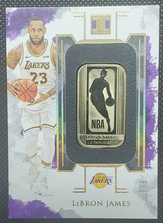 2019-20 Panini Impeccable 14k 1/2 Oz Gold Bar Lebron James
