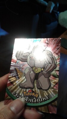 Pokemon Card - Machoke #67 - Black Logo - Topps Series 1 - Holo mp | eBay