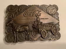 Vintage 1976 Brass Works Coca-Cola 75th Anniversary Bottle Opener Belt Buckle