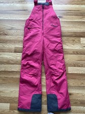 Arctix Kids Pink Insulated Bib Overalls Ski Snow Pants Youth Size Med