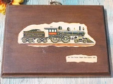 New York Central Railroad Decoupage Wall Decor Plaque, FREE SHIPPING!