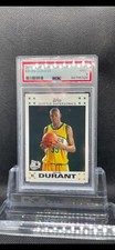 2007 Topps Kevin Durant RC Rookie Card White Border #2 PSA 9 Mint. rookie card picture