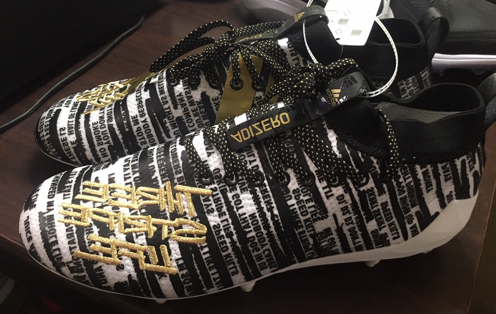 adidas 8.0 cleats gold