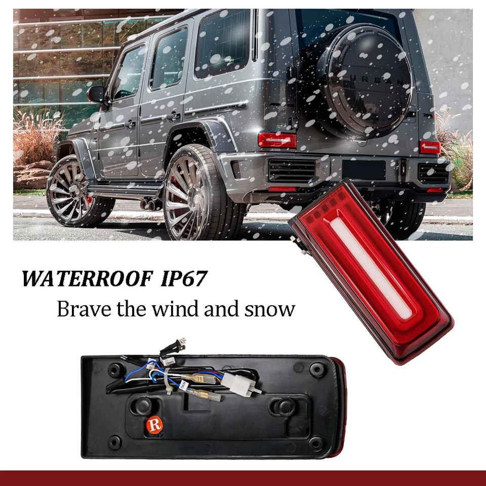 L&R LED Rear Taillights Tail Lamps For 1999-2018 Mercedes Benz W463 G63 G550 G55 Foto 2 de 4