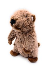 Plüschtier Stofftier Kuscheltier Mankei Erdhörnchen Murmeltier Höhe 17 cm Braun