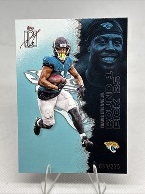 2025 Topps Signature Class Football Travis Etienne #27 Teal /225 - JAGUARS